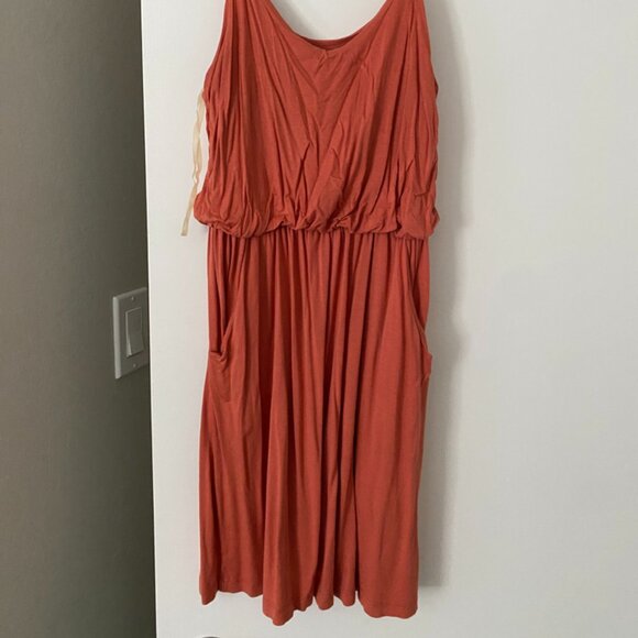 Lush Summer Mini Dress Peach with Pockets / Size S - Picture 1 of 3